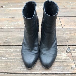 Rag &Bone black leather newbury boots
